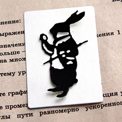 Нож "Алиса в Стране чудес", 6х4 см (Scrapfriend)