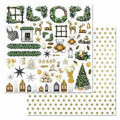 Бумага "Сканди Новый Год. Картинки" (ScrapMania)