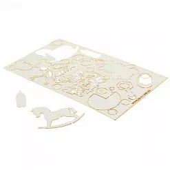 Набор украшений из чипборда "Малыш" Набор украшений из чипборда "Малыш"