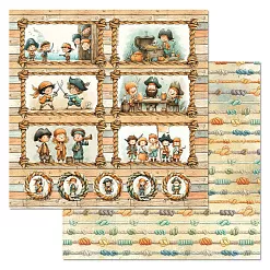 Бумага "Маленький пират. Морские узлы" (ScrapMania)