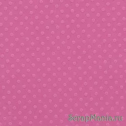 Кардсток Bazzill Basics 30,5х30,5 см однотонный с текстурой светлых точек, цвет яркий розовый Кардсток Bazzill Basics 30,5х30,5 см однотонный с текстурой светлых точек, цвет яркий розовый