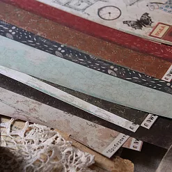 Набор бумаги 30х30 см "Нить времени", 12 листов (Scrapfriend)