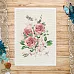 Тканевая карточка "Пробуждение природы. Розы" (ScrapMania)
