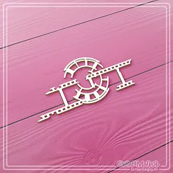 Чипборд "Декоративный элемент с фотопленкой", 6,6х2,9 см (СкрапМагия) Чипборд "Декоративный элемент с фотопленкой", 6,6х2,9 см (СкрапМагия)