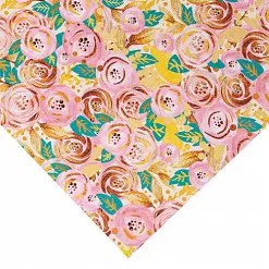 Бумага 20х20 см на клеевой основе "Цветочный водоворот" (АртУзор)