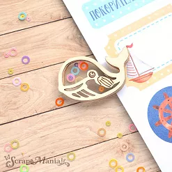 Чипборд "Морячок. Шейкер. Кит. Мини" (ScrapMania)