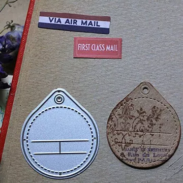 Нож "Багажный ярлык. Барселона", 4х4,8 см (Scrapfriend)