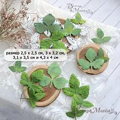 Нож "Княженика. Листья", 4х4,3 см (ScrapMania)