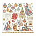 Набор бумаги 20х20 см "Christmas Patchwork" (Stamperia)