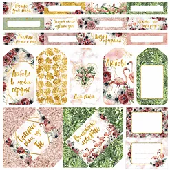Бумага "Роскошный фламинго. Теги и конверты" (ScrapMania)