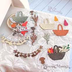 Нож "Осенний урожай", 4,1х3,4 см (ScrapMania)