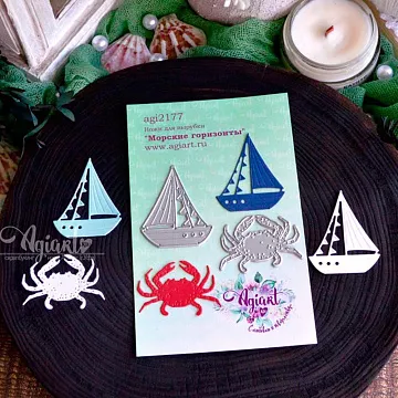 Нож "Морские горизонты", 3,1х4,5 см (AgiArt)