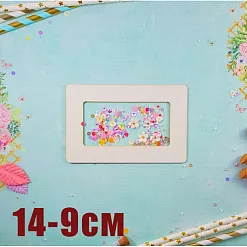 Заготовка для тиснения "Прямоугольник малый", 14х9 см (CraftStory)