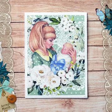 Тканевая карточка "Шалунишка. Мамочка" (ScrapMania)