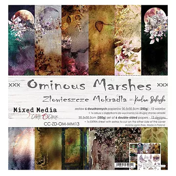 Набор бумаги 30х30 см "Ominous Marshes", 6 листов (CraftO'clock)