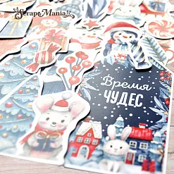 Набор высечек из бумаги "Снеговички" (ScrapMania)