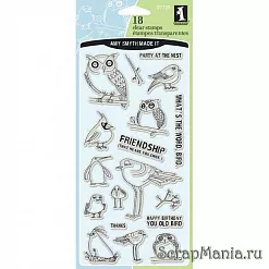 Набор штампов InkaDinkaDo "Разные птички"