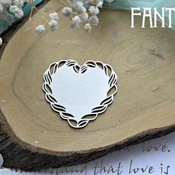 Украшение из чипборда "Сердце 772" (Fantasy)