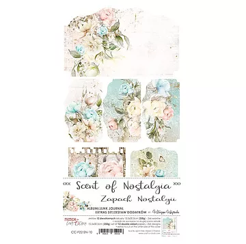 Набор бумаги 30х15 см "Scent of nostalgia. Для вырезания. Конверты", 12 листов (CraftO'clock)