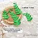 Нож "Вика посевная. Листья", 2,5х5 см (ScrapMania)