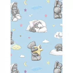 Отрез ткани 50х55 см "Me to you. Сладких снов. Голубой" (Peppy)
