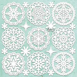 Чипборд "Winter Doilies", 30х30 см (Mintay)