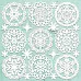 Чипборд "Winter Doilies", 30х30 см (Mintay)