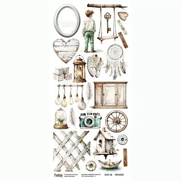 Бумага 13х28 см "Симфония нежности 5. Лист для вырезания" (Fantasy)