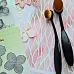 Кисть для тонирования и растушевки, 3 см, фиолетовая (AgiArt)