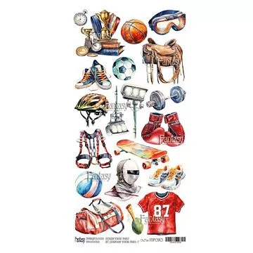 Бумага 13х28 см "Мужские правила. Лист для вырезания 11" (Fantasy)