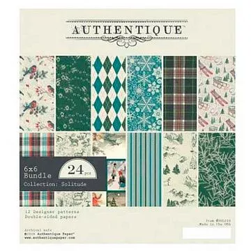 Набор бумаги 15х15 см "Solitude", 24 листа (Authentique)