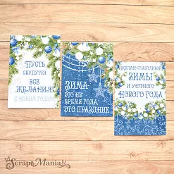 Набор карточек "Волшебный снегопад" (ScrapMania) Набор карточек "Волшебный снегопад" (ScrapMania)