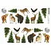 Лист с картинками 10х30 см "Тайга. Животные" (ScrapMania)