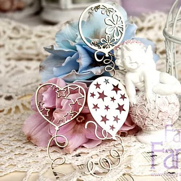 Набор украшений из чипборда "Шары 2" (Fantasy)