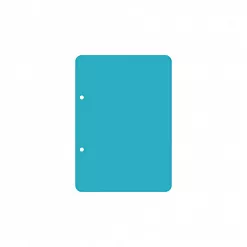 Набор пластиковых листов А5 "Прозрачные вертикальные. Скругленный угол. 2 отверстия", толщина 0,5 мм (CraftStory)