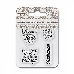 Набор штампов "Invitation. Dreams are Real" на английском (ScrapBerry's)