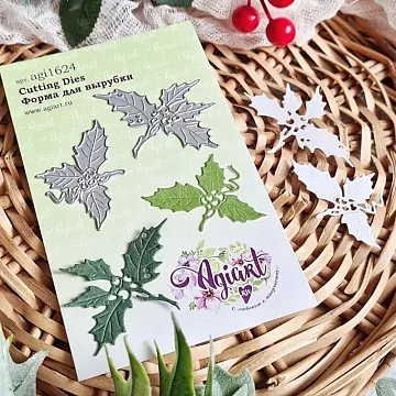 Нож "Веточки падуба" 5х6 см (AgiArt)