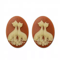 Набор камей "Котики на крыше", 2 шт (ScrapBerry's) Набор камей "Котики на крыше", 2 шт (ScrapBerry's)