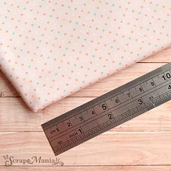 Отрез ткани 75х50 см "Этника. Детская. Горох" (ScrapMania)