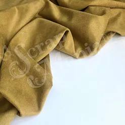 Отрез замши 30х70 см "Двусторонняя. Охра" (ScrapZefir)