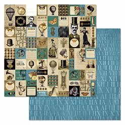 Набор бумаги 30,5х30,5 см "Вечные странники", 12 листов (ScrapMania)