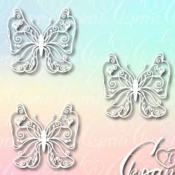 Набор украшений из чипборда "Бабочки большие" (Скрапля) Набор украшений из чипборда "Бабочки большие" (Скрапля)