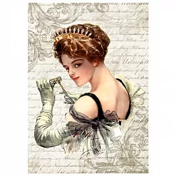 Тканевая карточка мини "Дамские шалости. Вера Шеина" (ScrapMania)