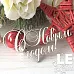 Чипборд "С новым годом 2", 6,3 см (LeoMammy)