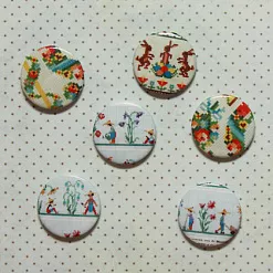 Набор фишек для скрапбукинга "Вышивка - Садовники"