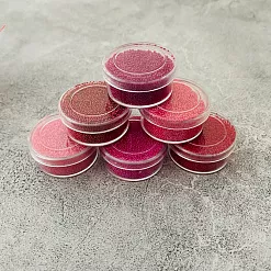 Набор микробисера "Оттенки красного и розового", 6 шт (АртУзор)