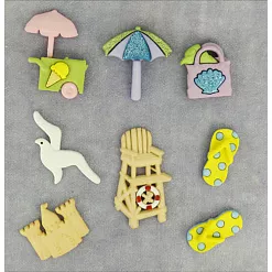 Набор пуговиц "Отдых на пляже" (Dress It Up)