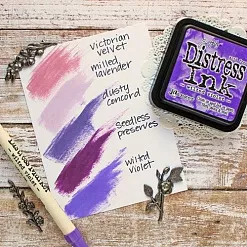 Штемпельная подушечка мини Distress Ink "Seedless Preserves" (Ranger)
