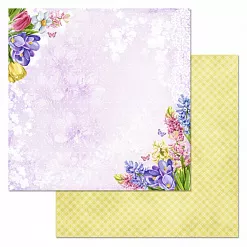 Набор бумаги 30,5х30,5 см "Время тюльпанов", 12 листов (ScrapMania)