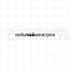 Штамп "Необычайная встреча", 5,1х0,7 см (Скрапклуб)